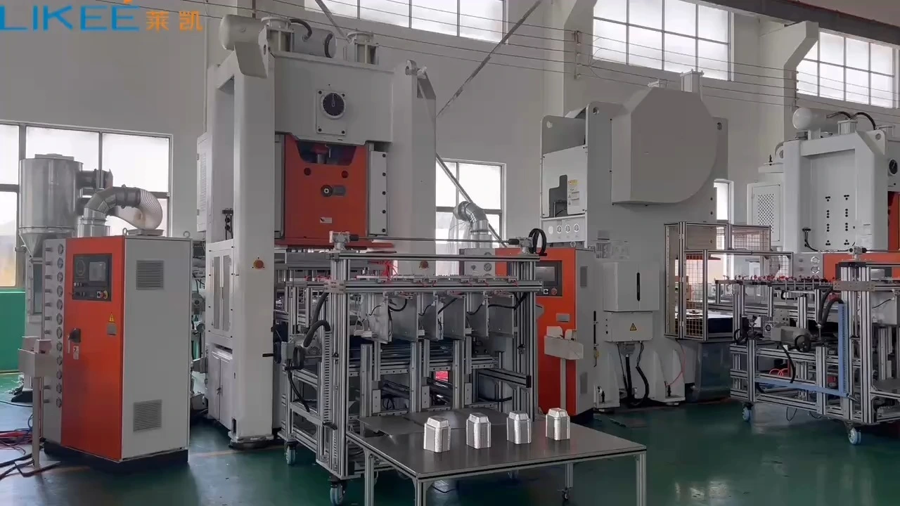 LK-T80 Factory Direct Aluminum Foil Container Making Machine Hot Sell in India for 450ml and 750ml 1
