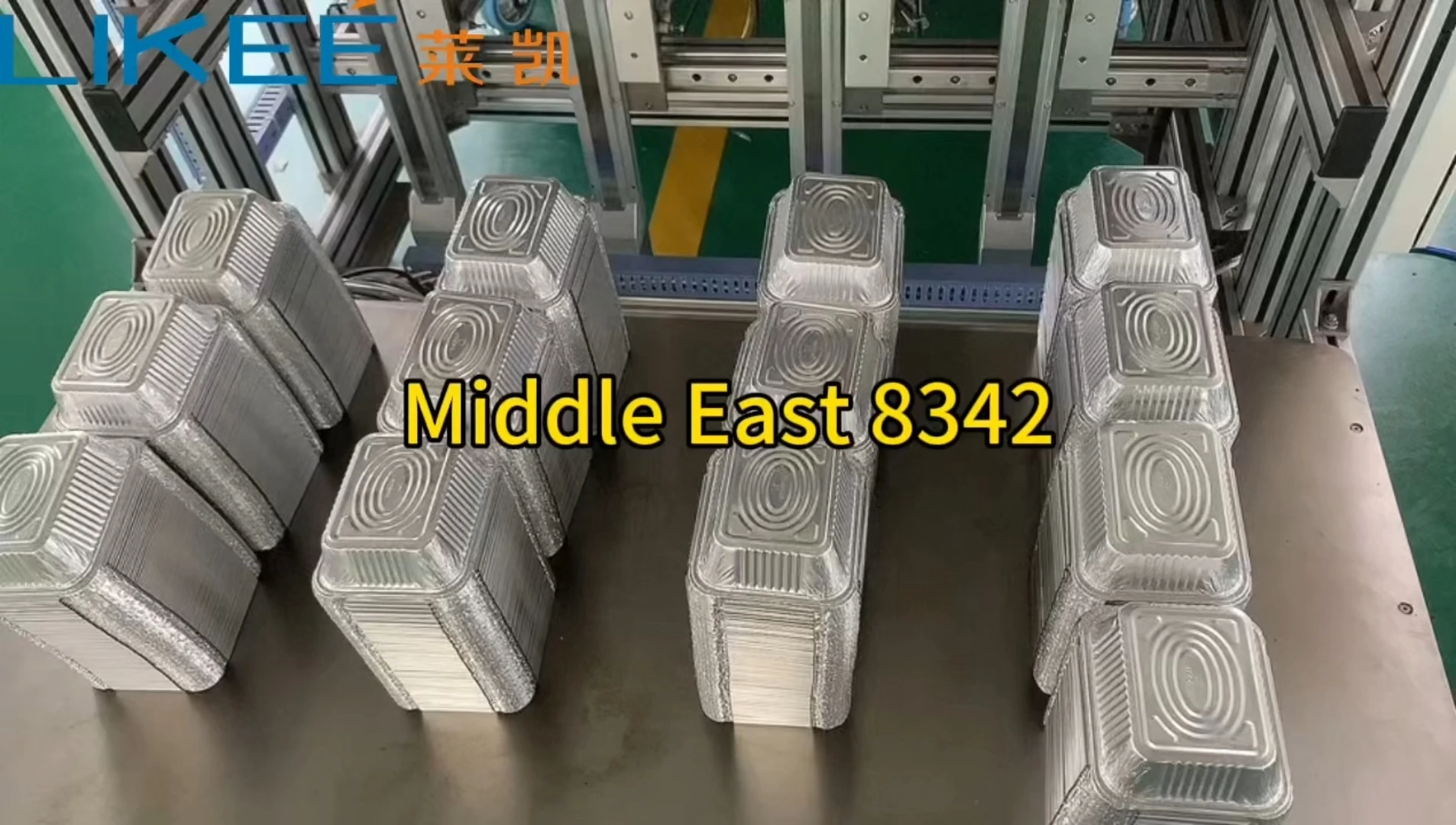 LK-T80 Fully Automatic Aluminum Foil Container Making Counting Line Machine Compatible with thin and thick material production 1