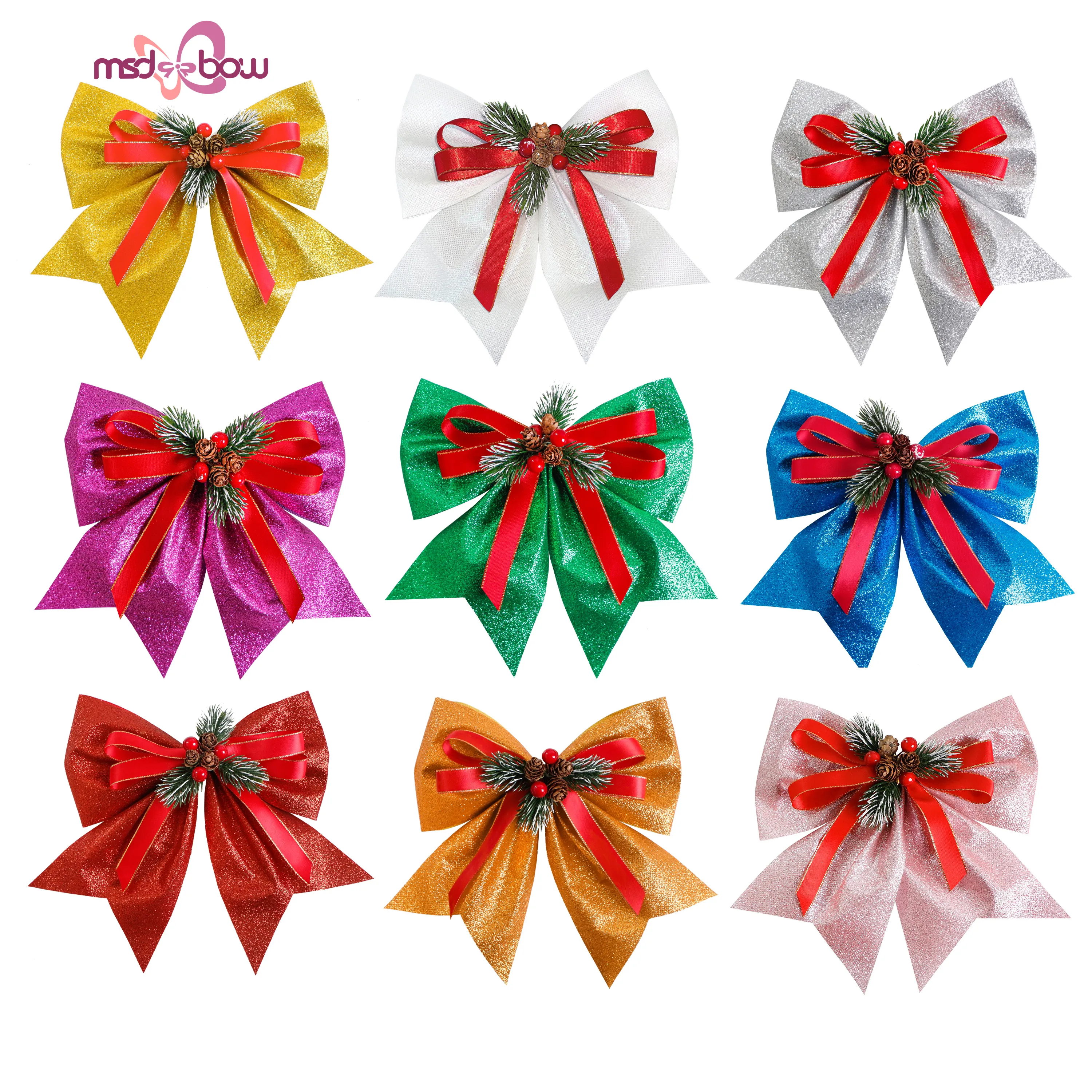 Handmade Holiday Ribbon China by MSD Bow 20