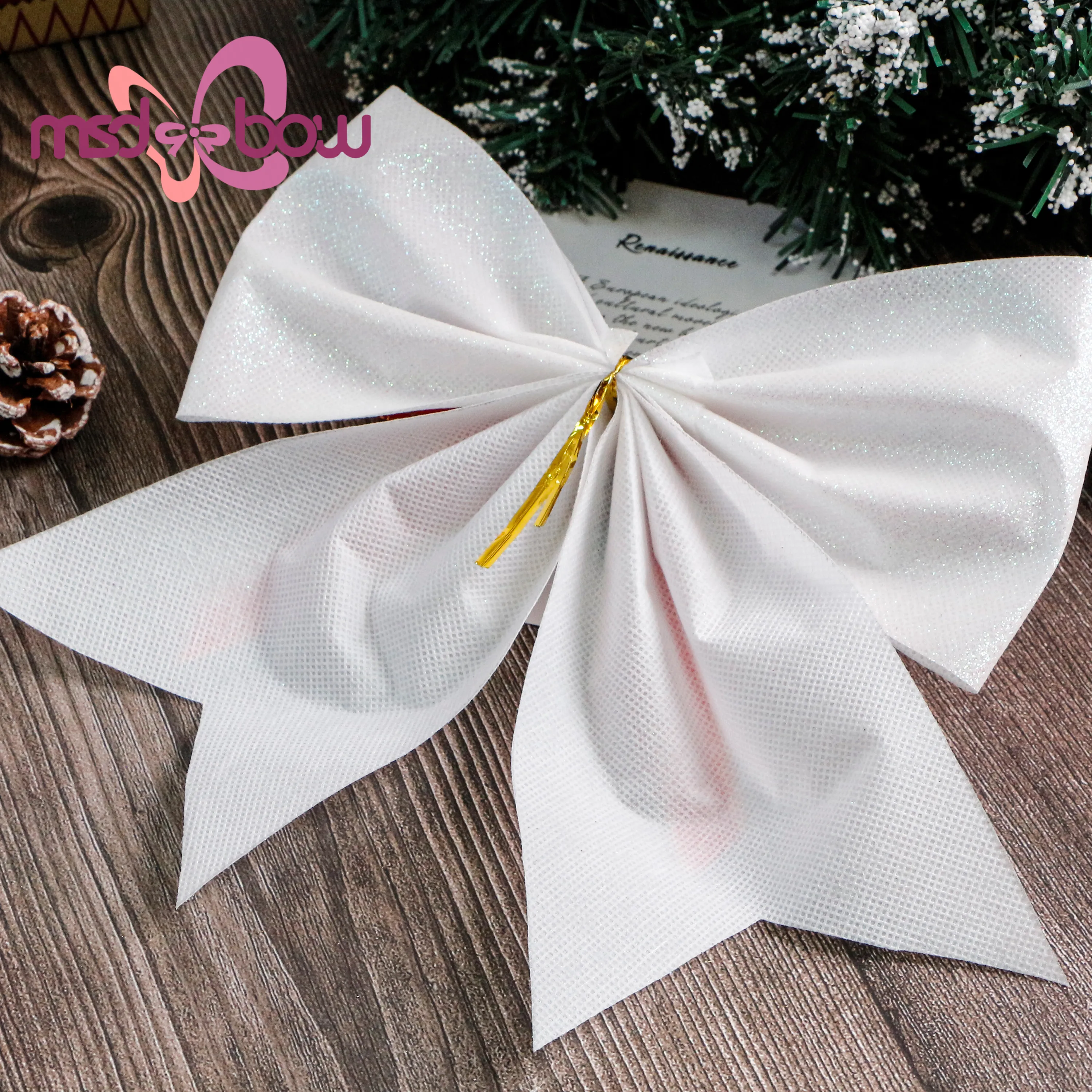 Handmade Holiday Ribbon China by MSD Bow 7