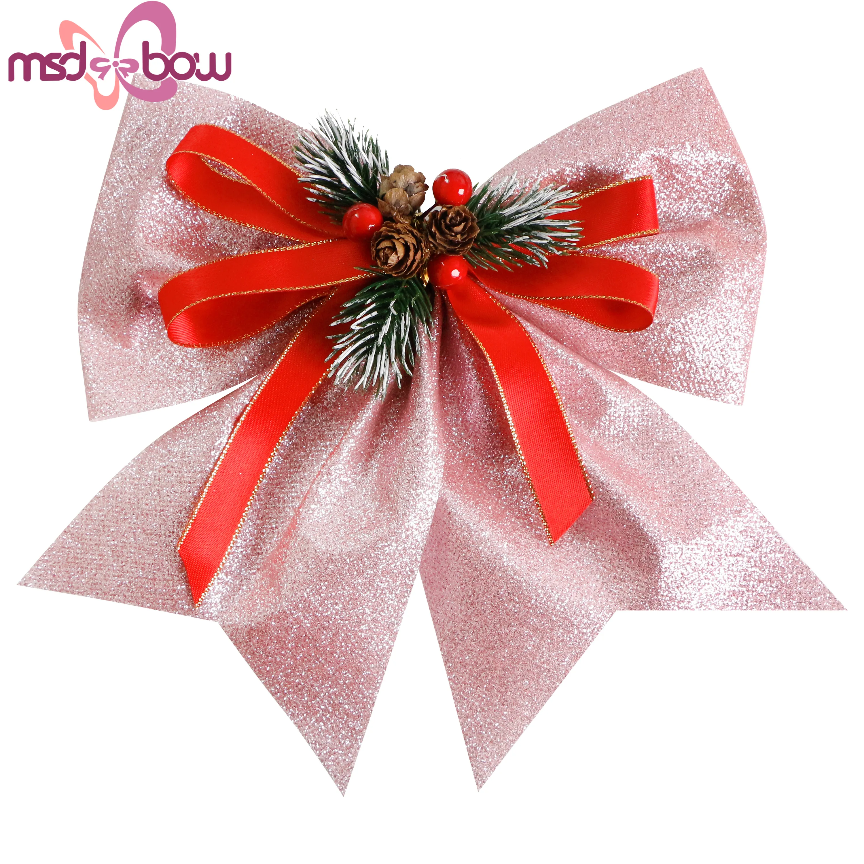 Handmade Holiday Ribbon China by MSD Bow 13