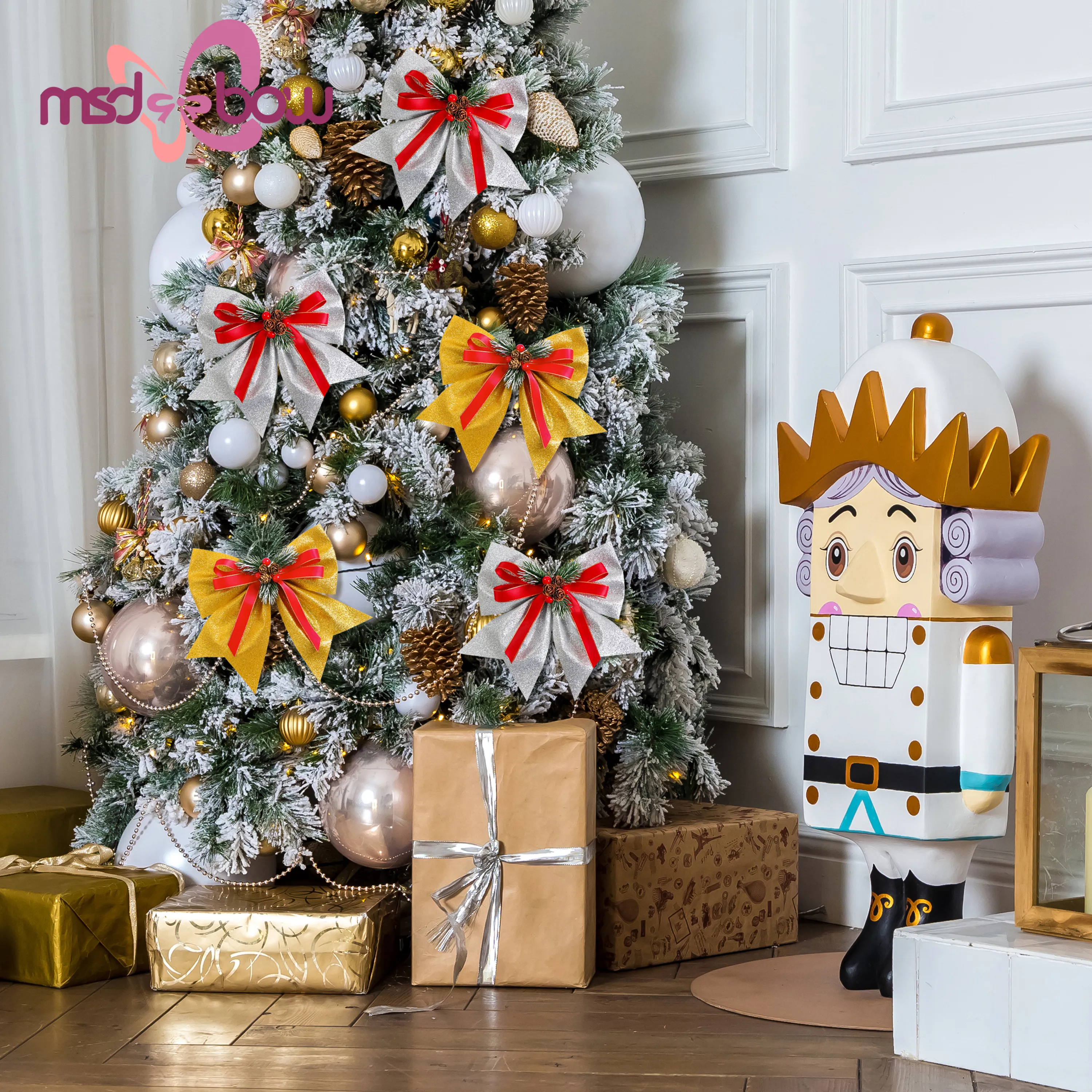 Handmade Holiday Ribbon China by MSD Bow 17