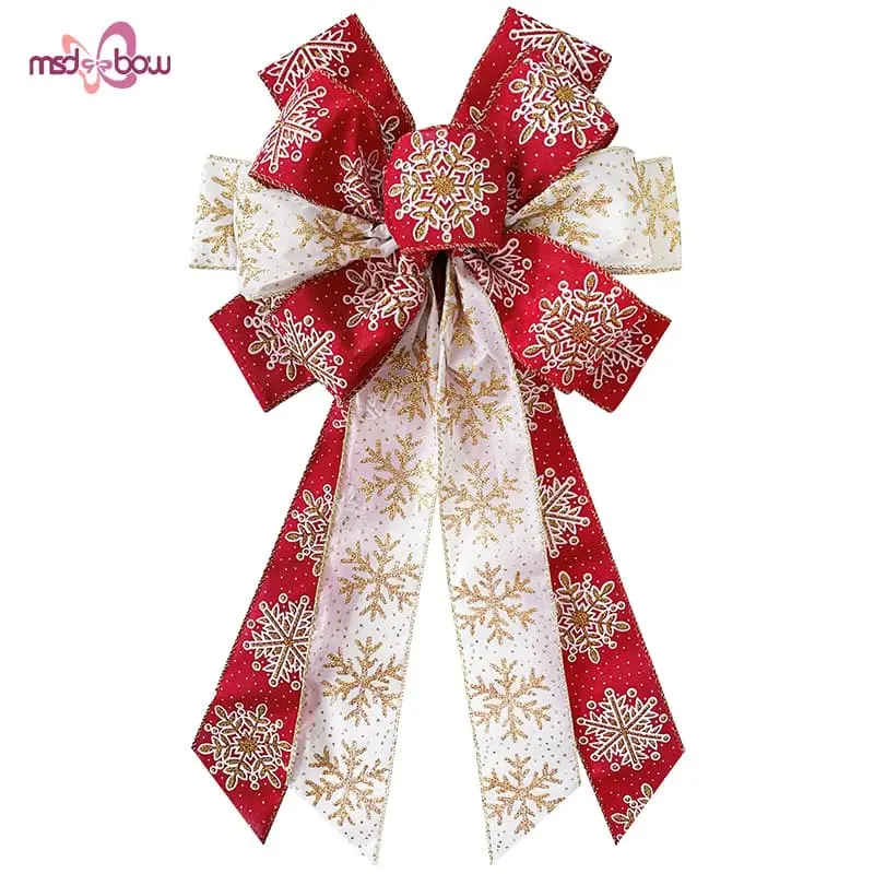 Vintage Christmas Trees Filled with Stunning Ribbons and Bows 1
