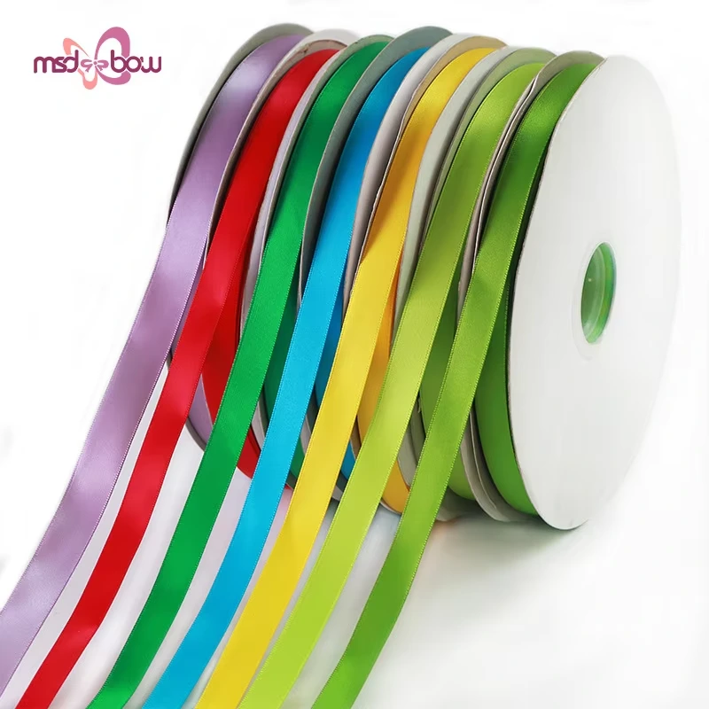 MSD Factory High Quality 196 Colors Single Face 16mm Satin Ribbon For Perfume Packing And Gift Packing 1