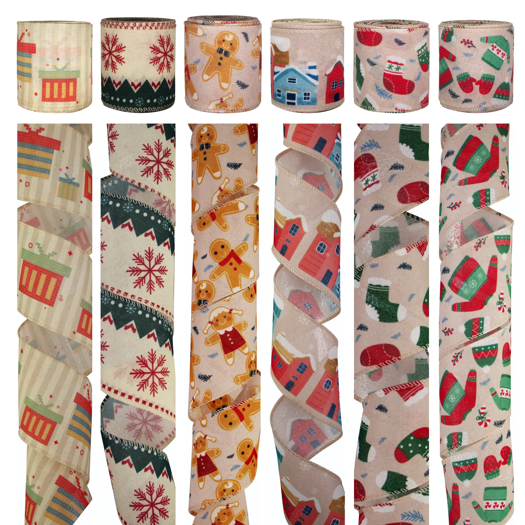 Holiday Time Wired Ribbon 10-30days Depend on Quality - - MSD Bow 5