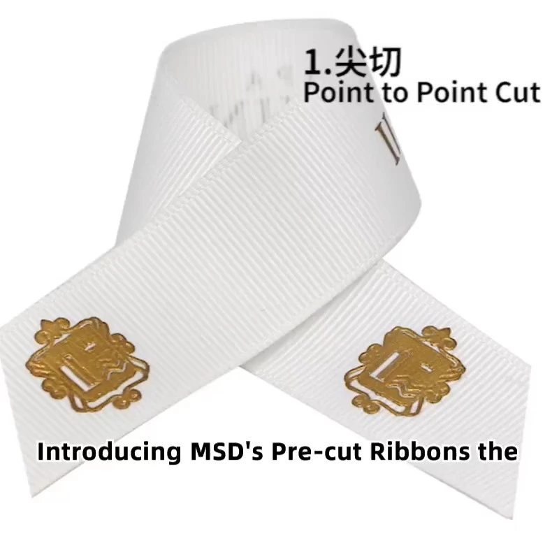 MSD Pre-cut ribbons custom satin and grosgrain ribbon for cutting 1