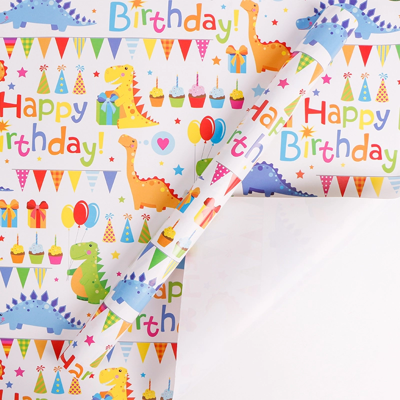 MSD Packaging Paper Cartoon Animal Wallpaper Background Paper for Dormitory or Birthday Gift Wrapping 1