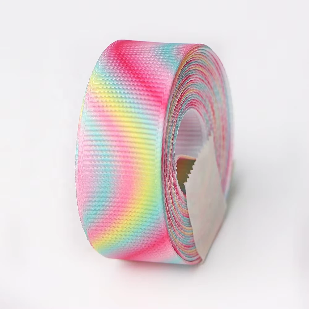 MSD Ripple gradient custom printed grosgrain ribbon 1