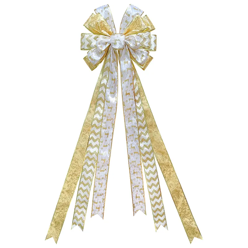 Top Ribbons and Bows on Christmas Tree Ribbons and Bows on Christmas Tree Company 3