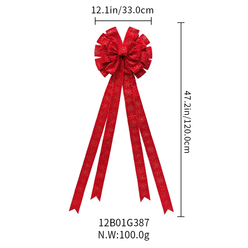 Top Ribbons and Bows on Christmas Tree Ribbons and Bows on Christmas Tree Company 4