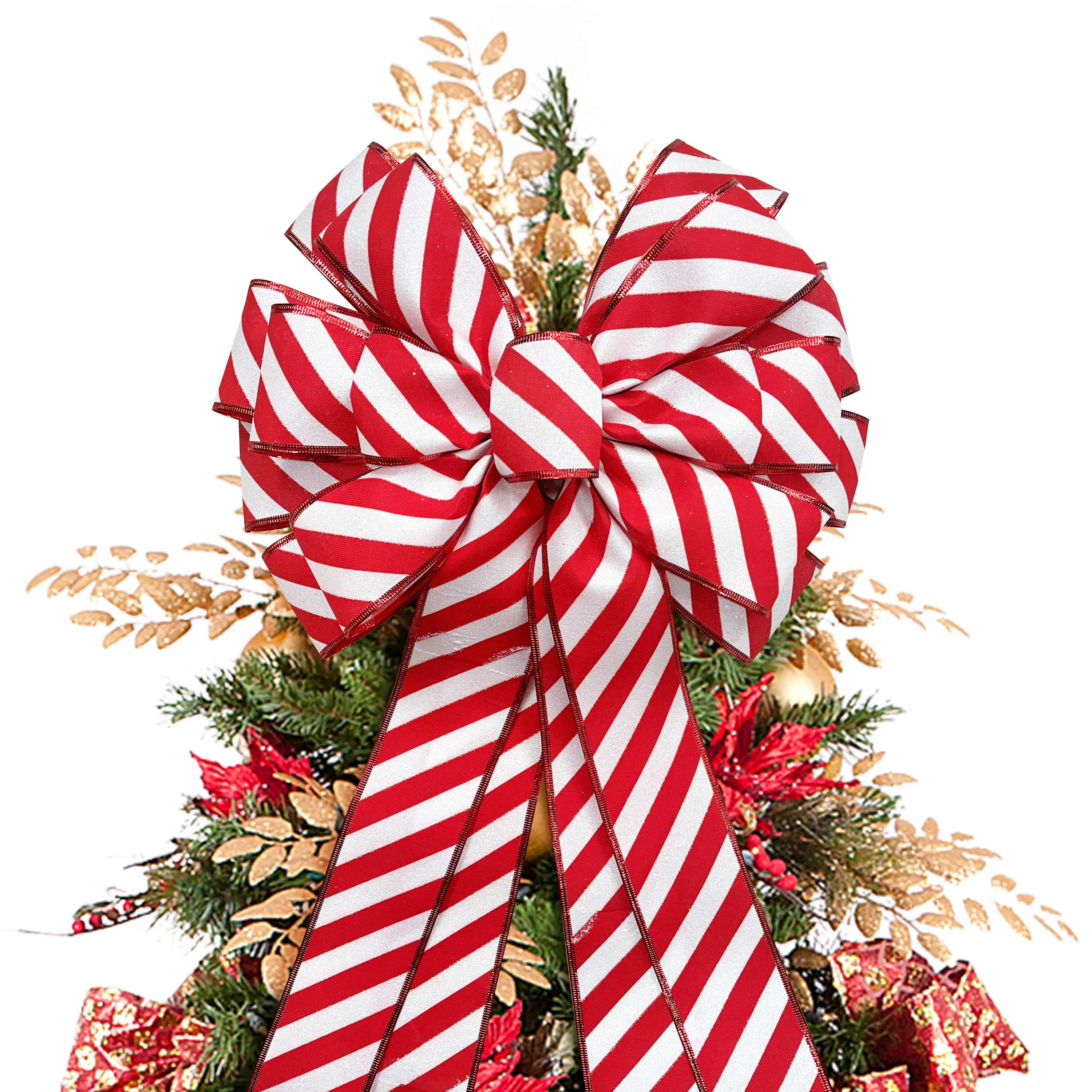 Top Ribbons and Bows on Christmas Tree Ribbons and Bows on Christmas Tree Company 5
