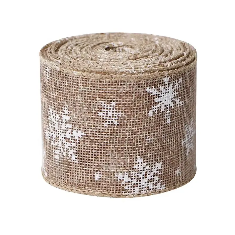 Burlap Christmas Ribbon Ribbon Wholesale - MSD Bow 4