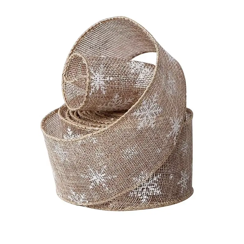 Burlap Christmas Ribbon Ribbon Wholesale - MSD Bow 2