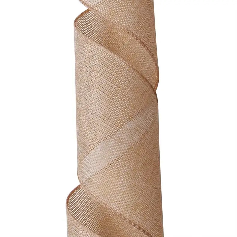 Wide Burlap Ribbon by MSD Bow 4