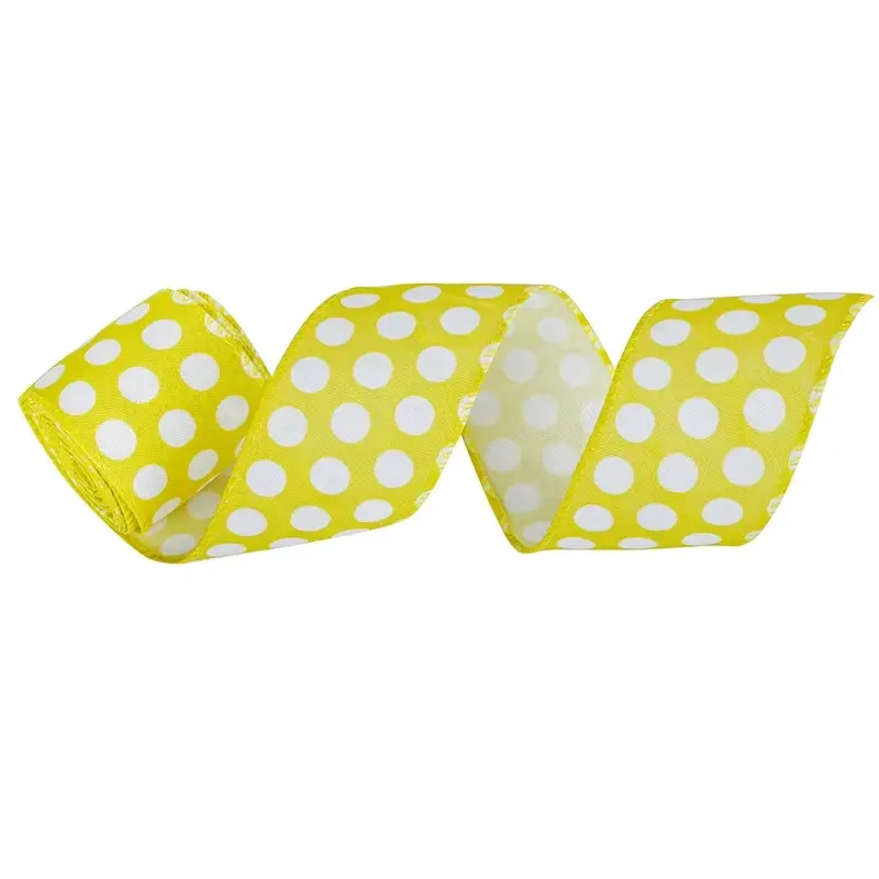 Burlap Lace Ribbon Wired Ribbon Wholesale - MSD Bow 4