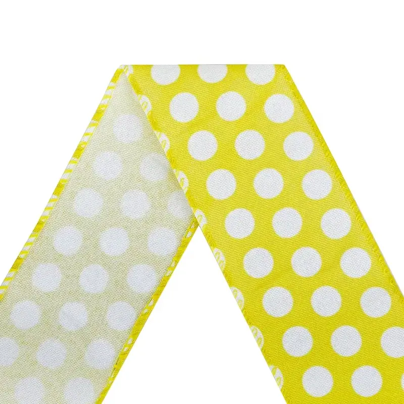 Burlap Lace Ribbon Wired Ribbon Wholesale - MSD Bow 3