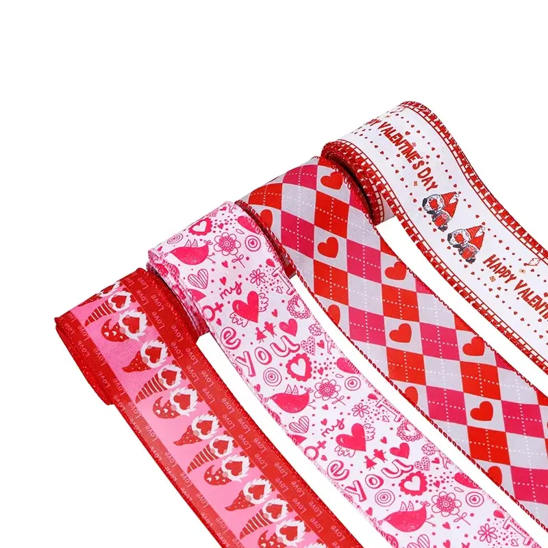 High-qualit Valentine Wired Ribbon Company 6