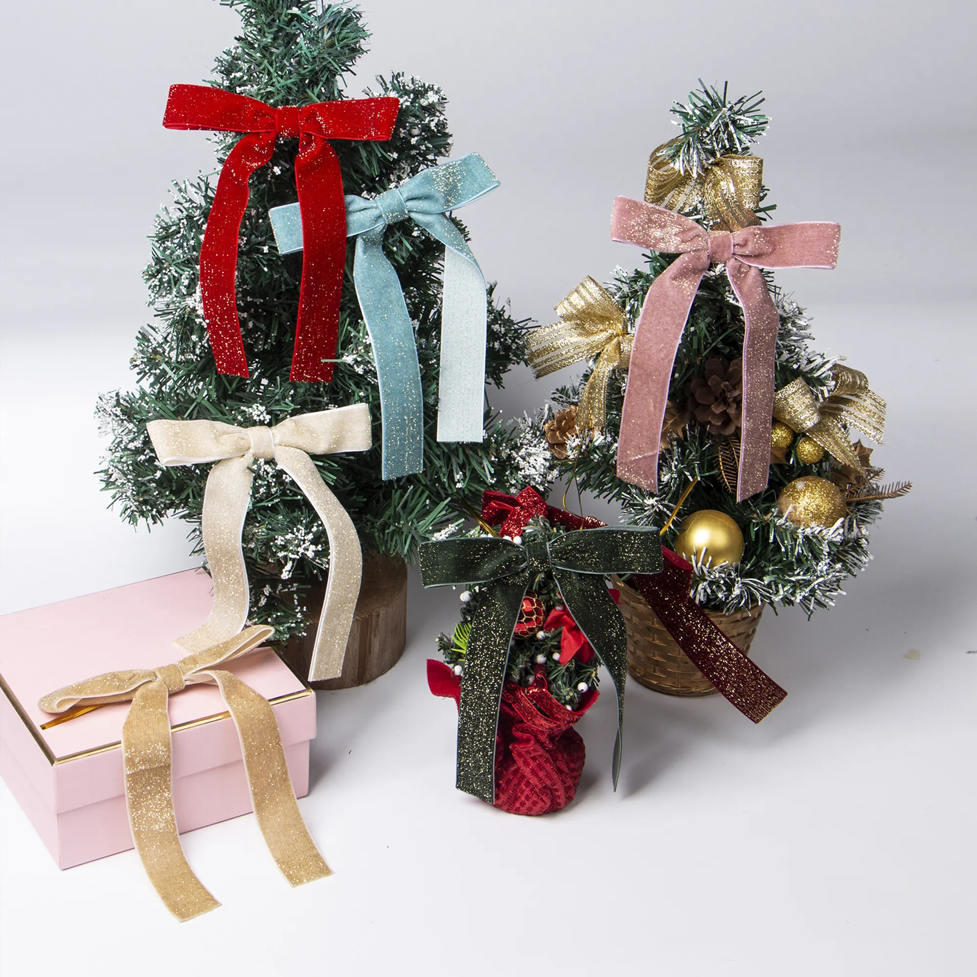 Christmas Ribbon Holiday Ribbon Wholesale - MSD Bow 6