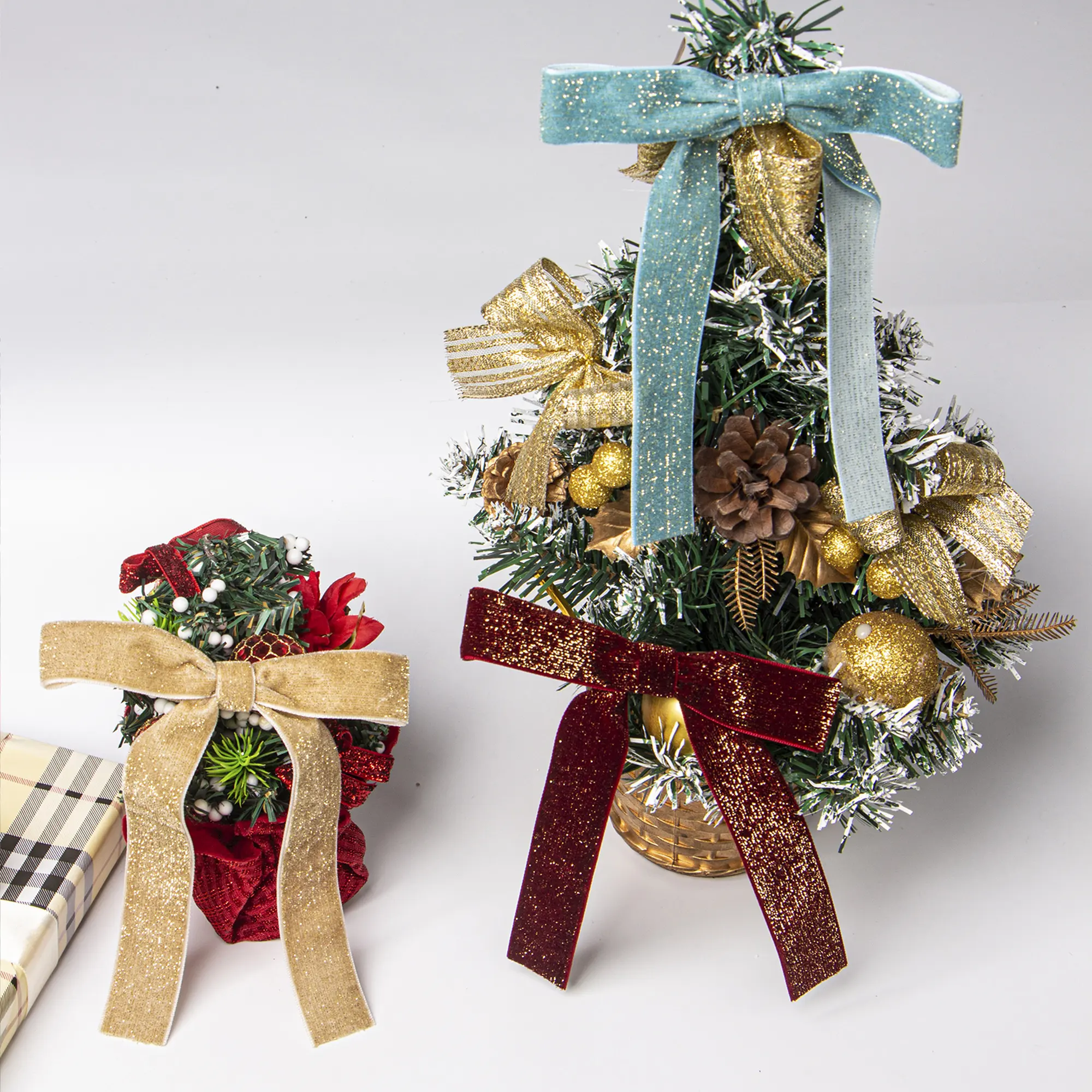 Christmas Ribbon Holiday Ribbon Wholesale - MSD Bow 5