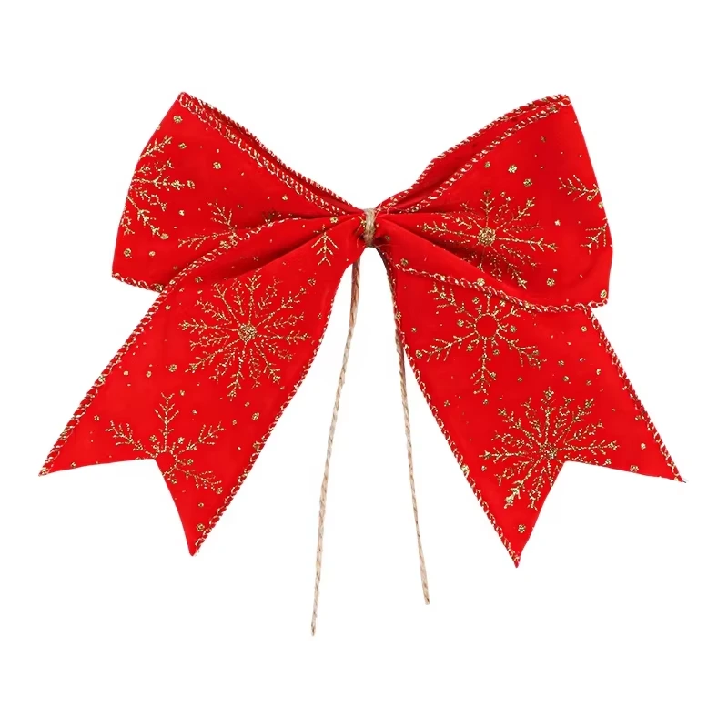 Red Burlap bow