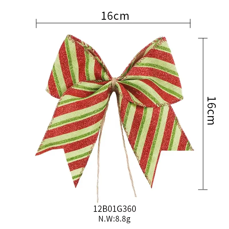Burlap bow size