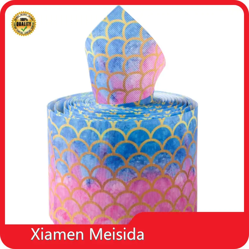 MSD Bow Custom Printed Silk Ribbon Chinafactory 1