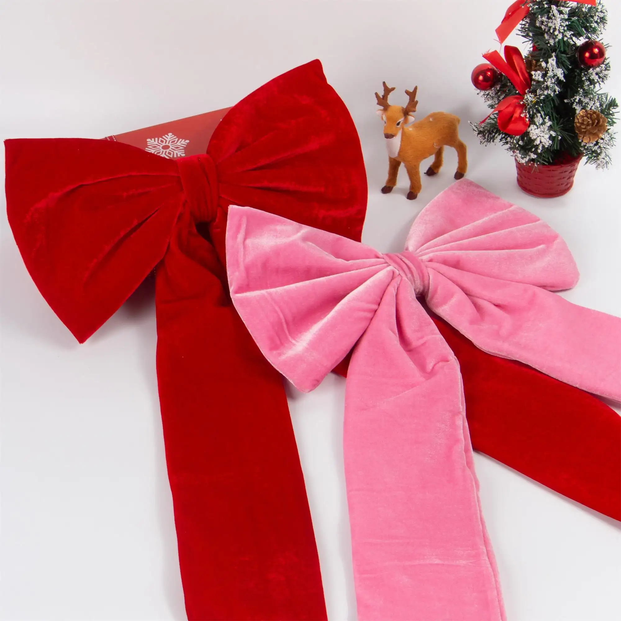 Ribbon Bow Outdoor Christmas Ribbon Suppliers 2