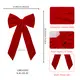 Ribbon Bow Outdoor Christmas Ribbon Suppliers 6