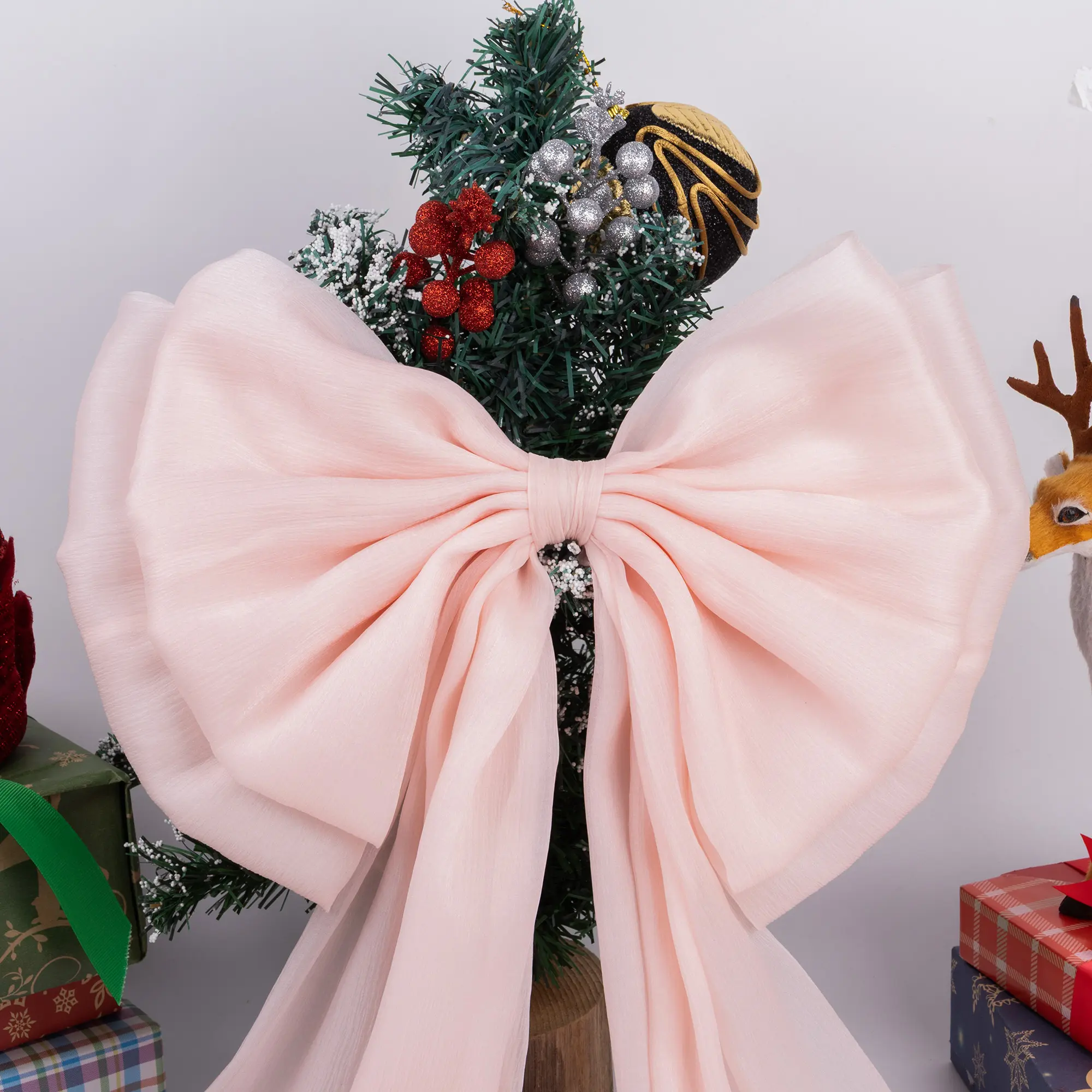 High-qualit Velvet Christmas Bows Company 5