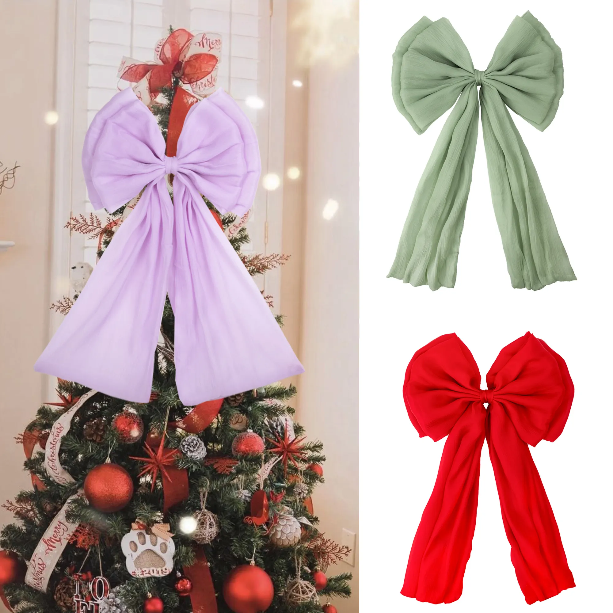 High-qualit Velvet Christmas Bows Company 2
