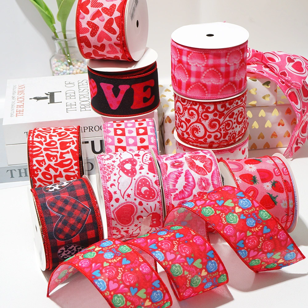 Premium Fabric Ribbon for Card Making, Flower Arrangements & Holiday Decor 1
