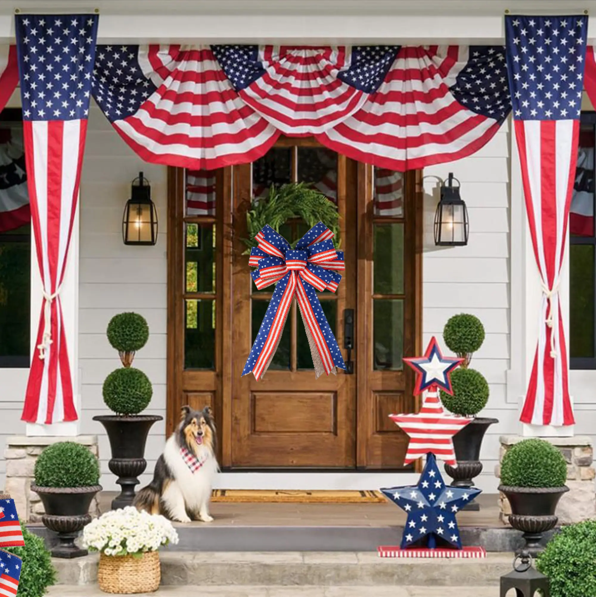 Velvet Christmas Ribbon Holiday Ribbon Bow Wholesale - MSD Bow 2