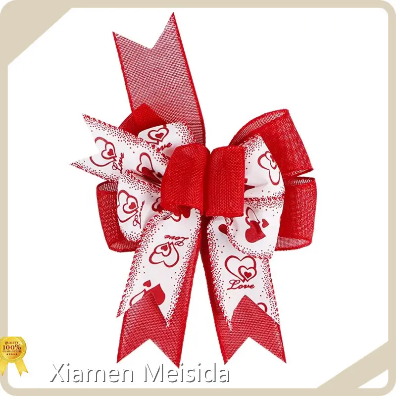 wire edge burlap bow