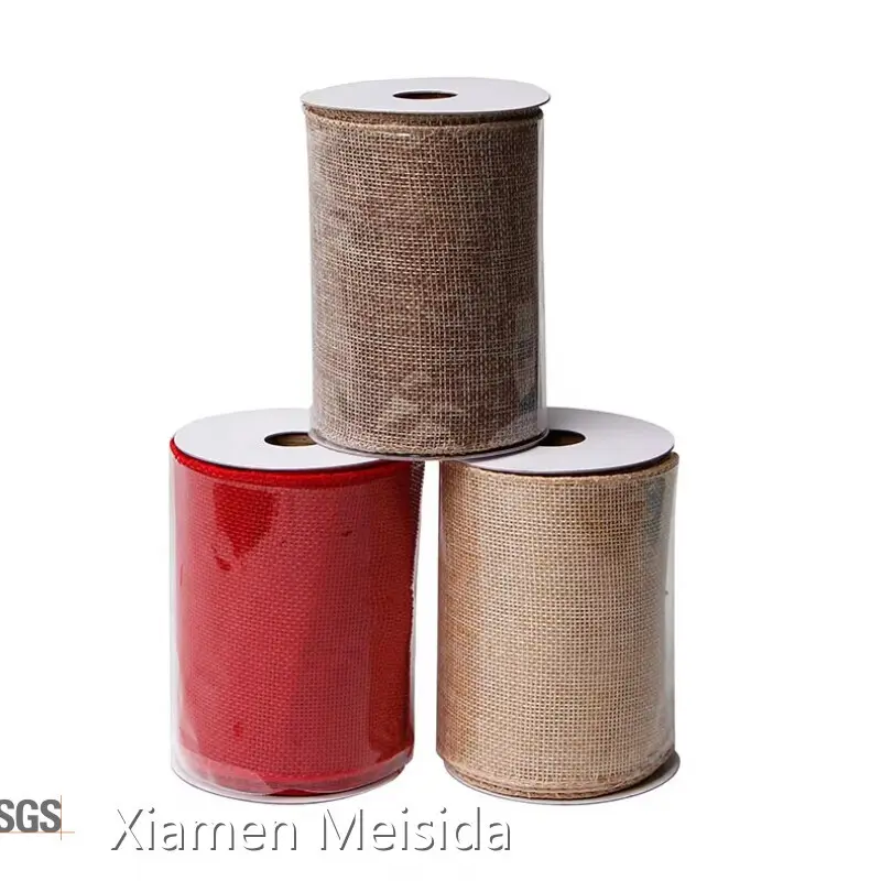 Wide Burlap Ribbon by MSD Bow 1