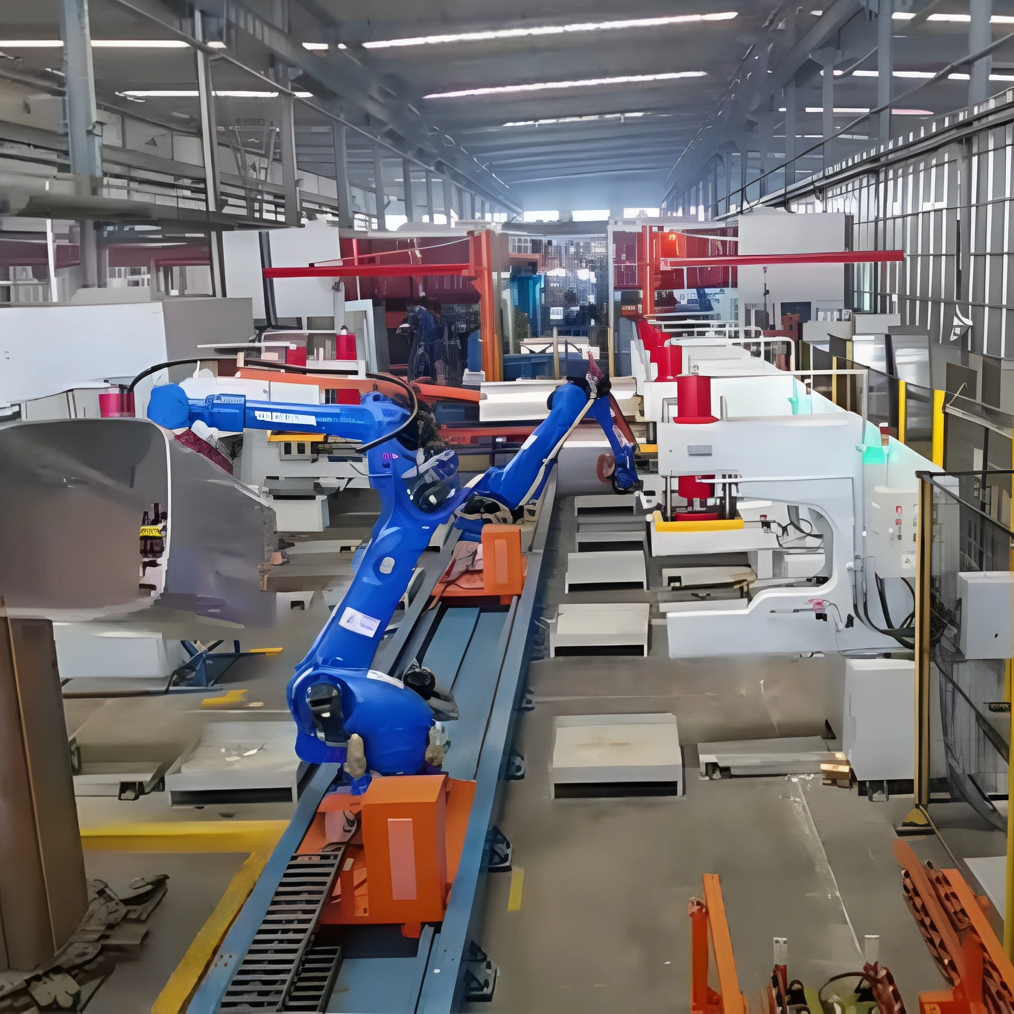 Welding equipment and production line for aluminum fuel tanks in commercial vehicles 1