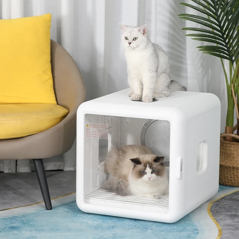 Secador de mascotas, caja de secado de pelo para perros y gatos, caja de secado inteligente automática de viento Natural para mascotas 1