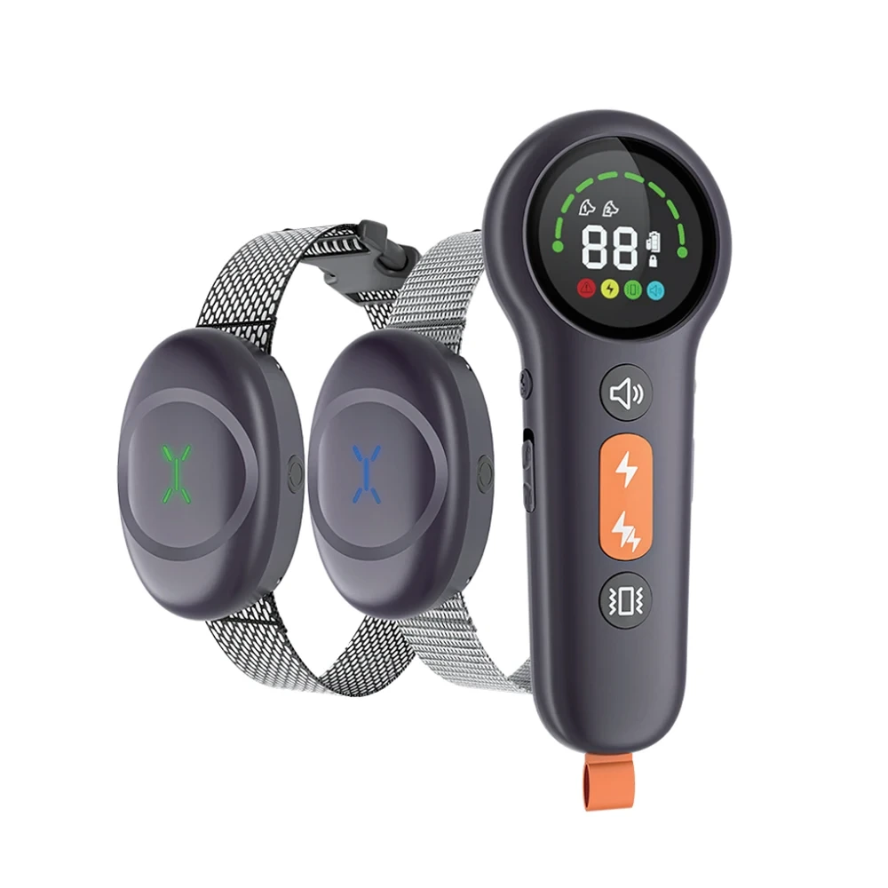 Collier de dressage à distance pour chien – Portée de 2 600 pieds, bip/vibration/choc électrique 1