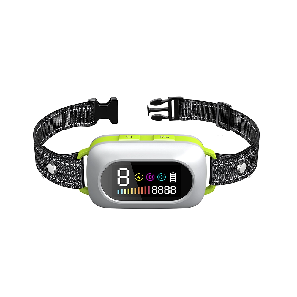 Rechargeable Anti Bark Collar With Adjustable Sensitivity Beep Vibration Shock Collar For Dogs 1