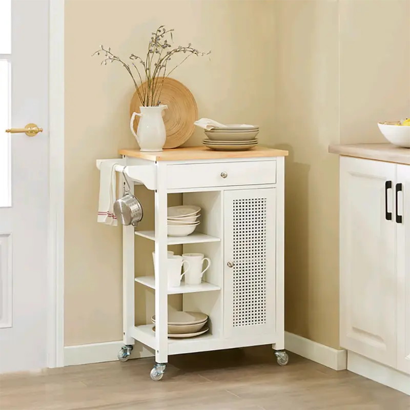 9 Must-Have Wood Kitchen Carts For Stylish And Functional Cooking Spaces 1