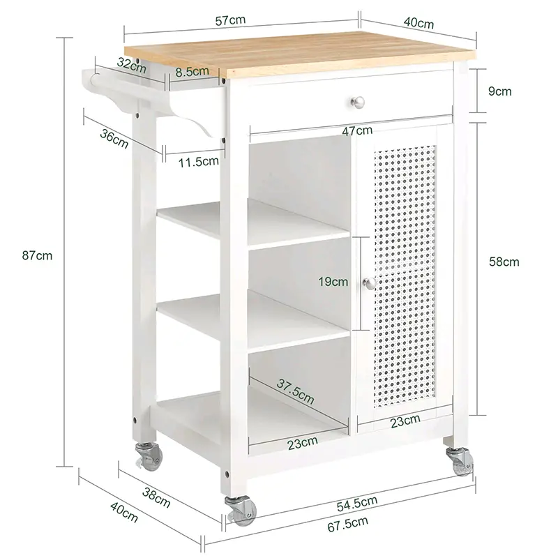Top Wooden Trolley Kitchen Price List 8