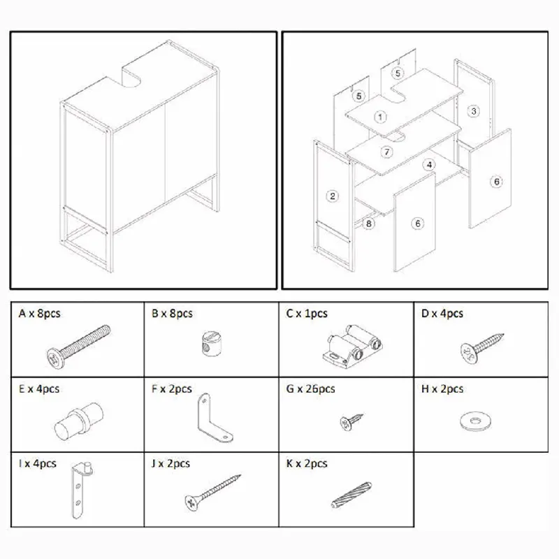 High End Bathroom Furniture Brown Box - - Combohome 5