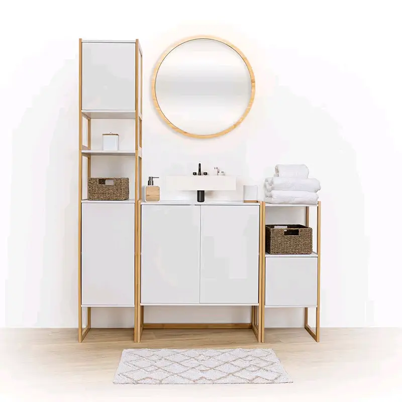 Bamboo Bath Shelf Manufacturers White Box 3