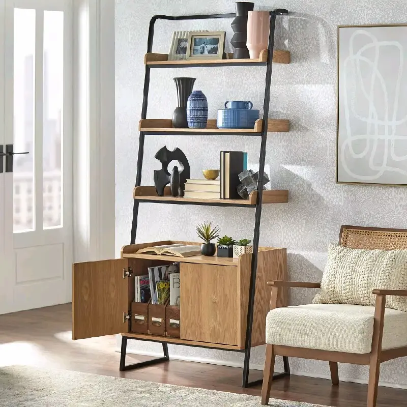 Wooden Ladder Bookshelf Color Boxwholesale 2