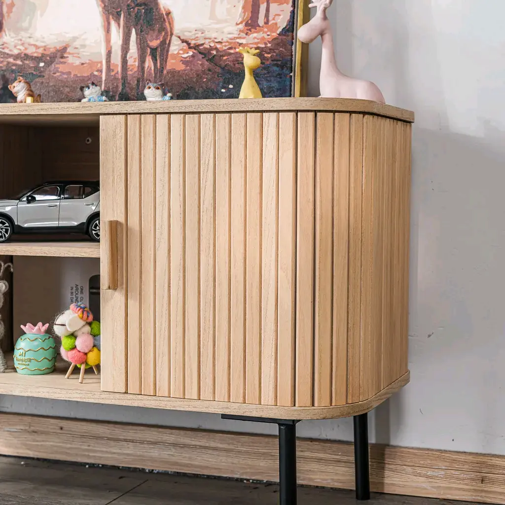 Wood Tv Stands with Storage FSC 30-45daysmanufacturers 6