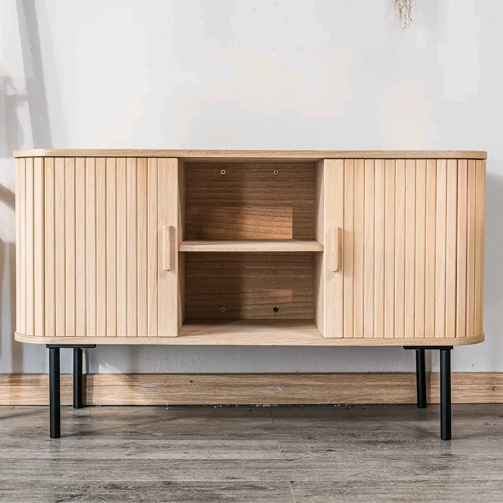 Wood Tv Stands with Storage FSC 30-45daysmanufacturers 5