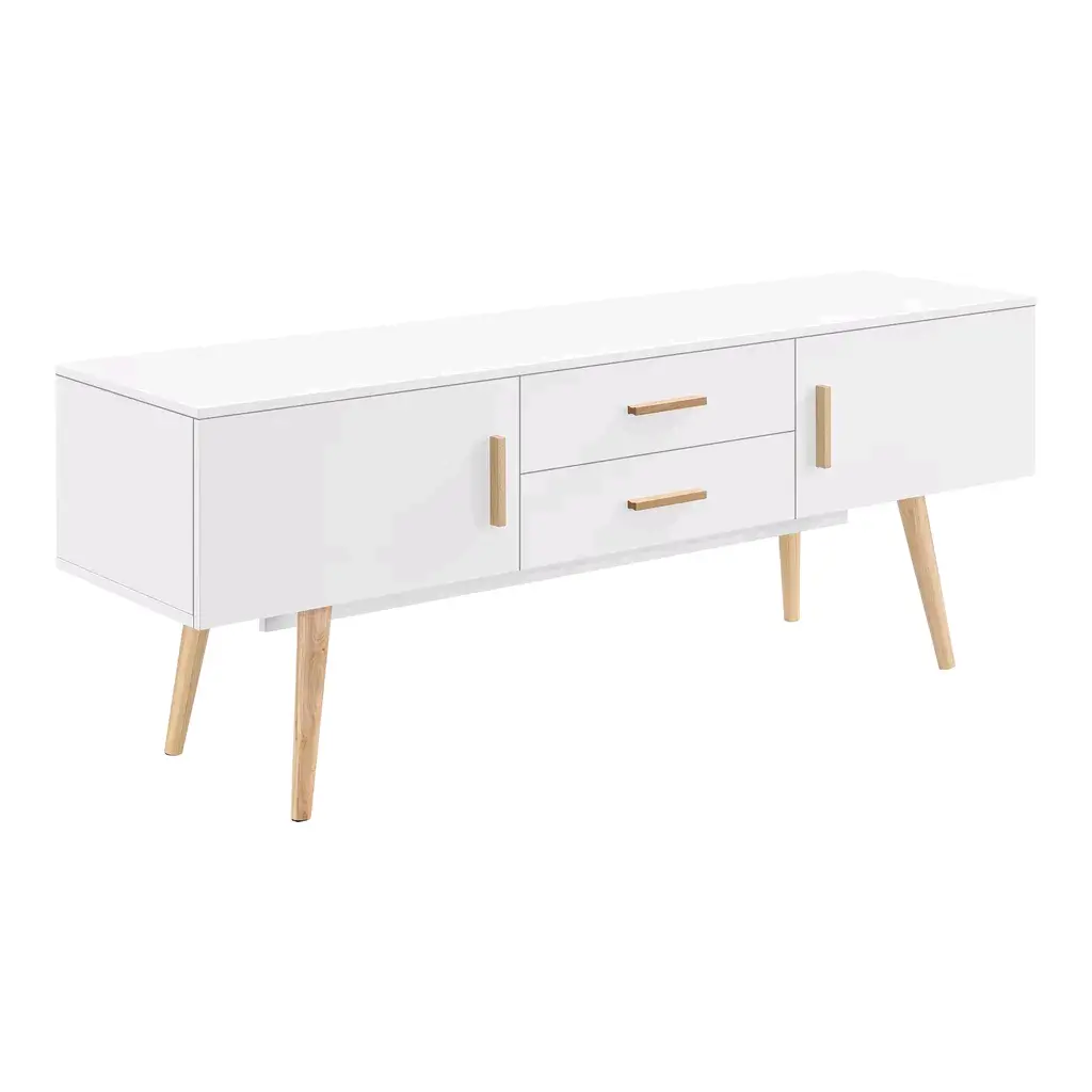 Solid Wood Tv Stands and Cabinets White Box - - Combohome 3