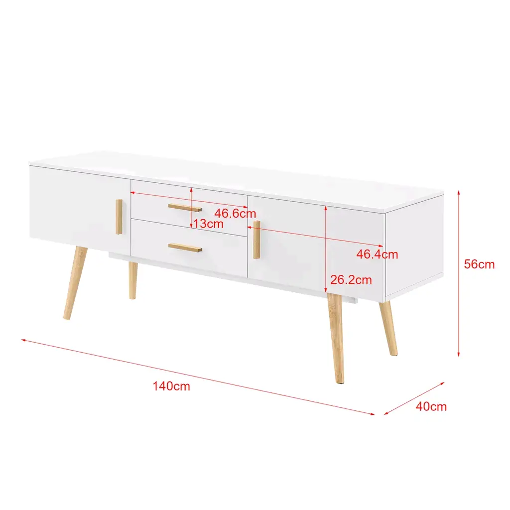 Solid Wood Tv Stands and Cabinets White Box - - Combohome 6