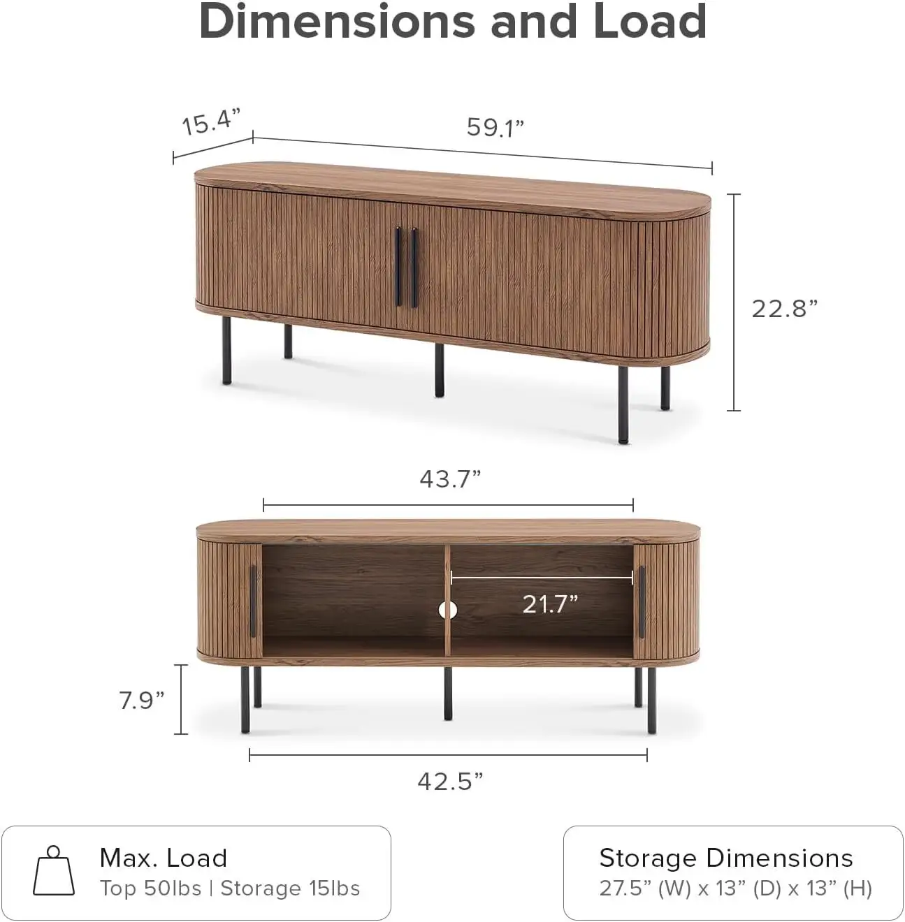 Customizednatural Wood Tv Stand BSCI 39 X 150 X 58 Cm 4