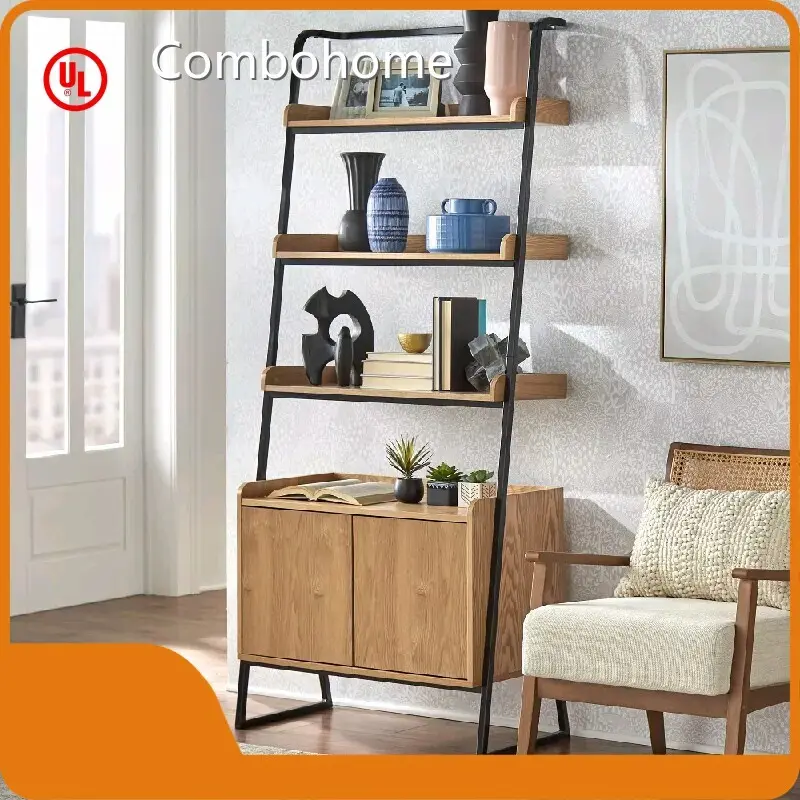 Wooden Ladder Bookshelf Color Boxwholesale 1