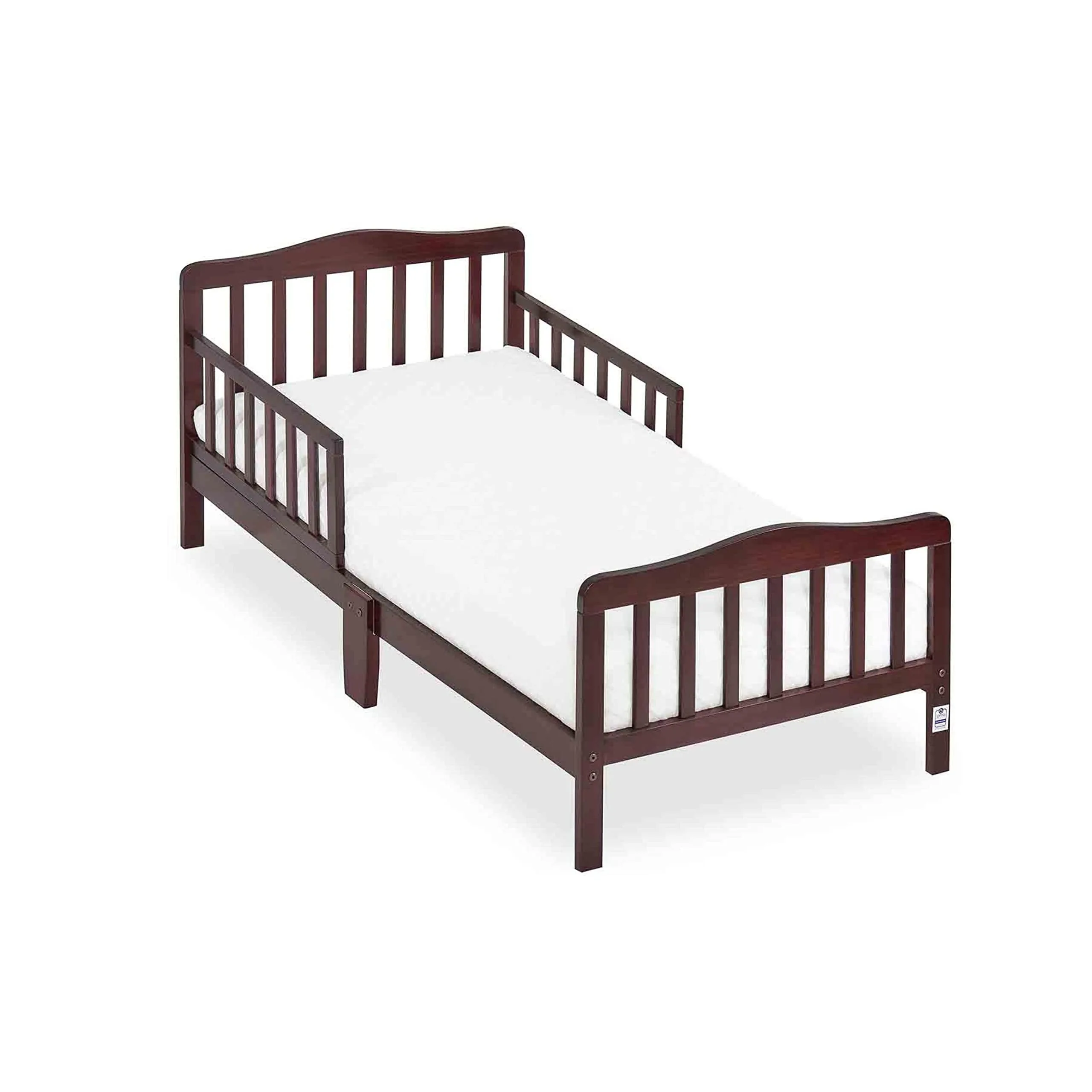 Cama infantil Canton 100 % de madera maciza para bebés, color espresso | combohome 1